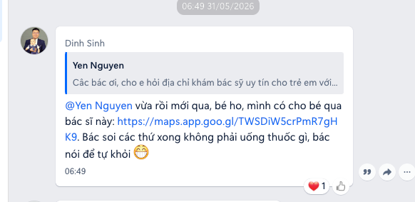 Phòng khám nhi Bình Minh